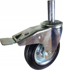 Zestaw kołowy skrętny z hamulcem 160mm(25) trzpień Zestaw kołowy skrętny z hamulcem 160mm(25) trzpień
