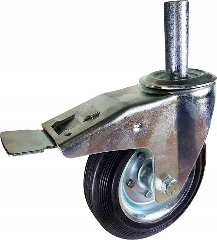 Zestaw kołowy skrętny z hamulcem 160mm(25) trzpień Zestaw kołowy skrętny z hamulcem 160mm(25) trzpień