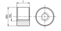 Nakrętka trapezowa Tr 20x4 A1 cylindryczna stal nierdzewna