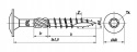 Wkręty ciesielskie do drewna 10x300 oc AN127 10szt Wkręty ciesielskie do drewna 10x300 oc AN127 10szt