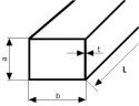 Profil stalowy zamknięty 100x20x2 dł.3000mm