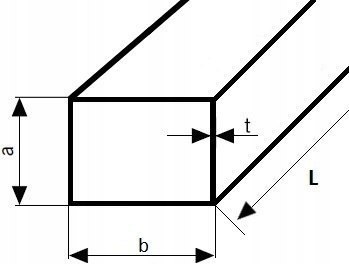 Profil stalowy zamknięty 30x15x1,5 długość 3000mm Profil stalowy zamknięty 30x15x1,5 długość 3000mm
