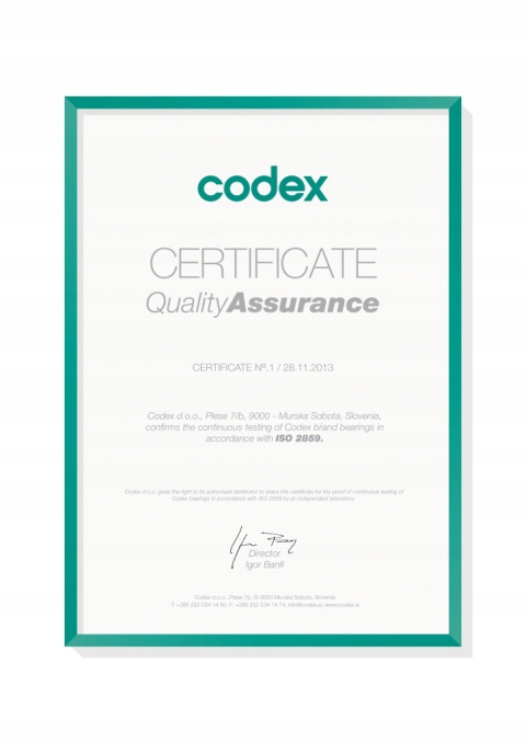 6303 2RS CODEX Łożysko kulkowe 17x47x14 6303 2RS CODEX Łożysko kulkowe 17x47x14