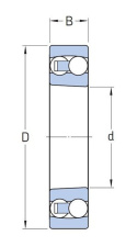 Łożysko kulkowe wahliwe 2209 KTV C3 FAG 45X85X23