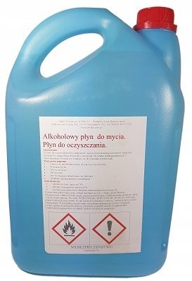 Alkoholowy płyn do mycia i oczyszczania 5L Alkoholowy płyn do mycia i oczyszczania 5L