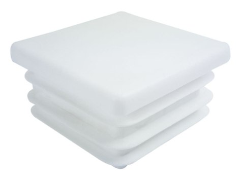 Zaślepka profila biała 90x90 mm kwadrat 5szt. Zaślepka profila biała 90x90 mm kwadrat 5szt.