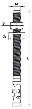 Kotwa pierścieniowa do betonu M10x65 2 szt