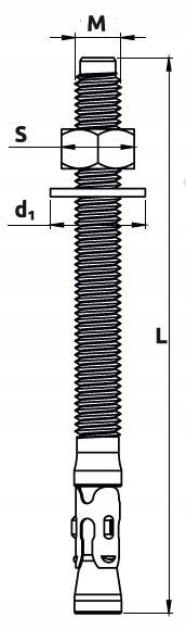 Kotwa pierścieniowa do betonu M10x65 2 szt Kotwa pierścieniowa do betonu M10x65 2 szt