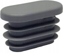 Zaślepka owalna profila 20x40mm szara 5szt Zaślepka owalna profila 20x40mm szara 5szt