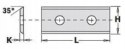 PŁYTKA WYMIENNA 30X12,0X1,5MM MG18