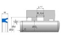 Uszczelniacz siłownika 14x24x8 NI300 MERKEL