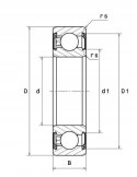 6201 HVZZ Łożysko kulkowe jednorzędowe 12x32x10