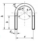 Cybant jarzmo 282/M20 DIN3570A ocynk