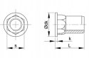 Nitonakrętki kołn stożkowy M10x20,5 AN329 OC 5szt