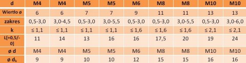 Nitonakrętki radełko M10X19 AN315 A2 2szt Nitonakrętki radełko M10X19 AN315 A2 2szt