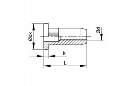 Nitonakrętki radełko M5X13 AN315 A2 5szt Nitonakrętki radełko M5X13 AN315 A2 5szt