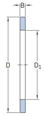 Pierścień oporowy podkładka AS 1113 NTN 65x90x1 Pierścień oporowy podkładka AS 1113 NTN 65x90x1