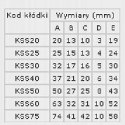 KŁÓDKA ŻELIWNA, ZATRZASKOWA KSS40 - 3 KLUCZE