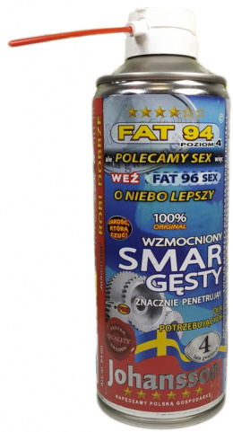 Smar gęsty FAT 94 Aerozol 400ml JOHANSSON