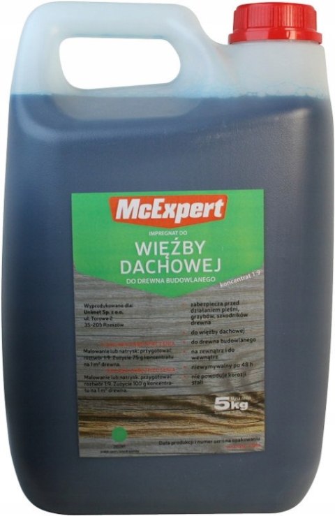 IMPREGNAT, DO WIĘŹBY DACHOWEJ KONCENTRAT 1:9 5KG IMPREGNAT, DO WIĘŹBY DACHOWEJ KONCENTRAT 1:9 5KG