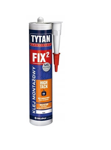 KLEJ MONTAŻOWY FIX2 HIGH TACK 290ML BIAŁY KLEJ MONTAŻOWY FIX2 HIGH TACK 290ML BIAŁY
