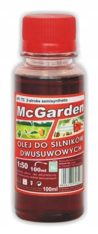 OLEJ DO MIESZANKI DO SILNIKÓW 2-SUWOWYCH 100 ML McGARDEN OLEJ DO MIESZANKI DO SILNIKÓW 2-SUWOWYCH 100 ML McGARDEN