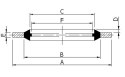 Podkładka metalowo gumowa M24 32x26,4 2 szt Podkładka metalowo gumowa M24 32x26,4 2 szt