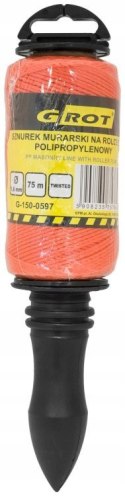 SZNUREK MURARSKI POLIPROPYLENOWY ROLKA 1.6MM 75M SZNUREK MURARSKI POLIPROPYLENOWY ROLKA 1.6MM 75M