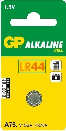 BATERIA ALKALICZNA ZEGARKOWA 1.5V A76, LR44, AG13
