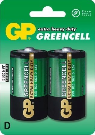 BATERIA GREENCELL 1.5V R20 2 SZTUKI