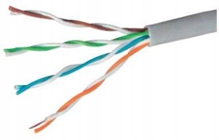 KABEL TELEINFORMATYCZNY (SKRĘTKA) U/UTP 4X2X0,5 KAT.5E