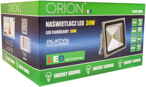 NAŚWIETLACZ PLATYN LED IP65 COB 30W 2700LM NAŚWIETLACZ PLATYN LED IP65 COB 30W 2700LM