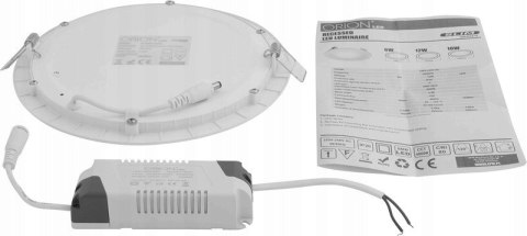 PANEL LED PODTYNKOWY OKRĄGŁY SLIM 18W, 1440LM, 225 PANEL LED PODTYNKOWY OKRĄGŁY SLIM 18W, 1440LM, 225