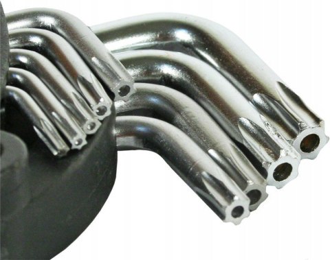 KOMPLET KLUCZY TORX TYP L T10-T50 9SZT. ŚREDNIE KOMPLET KLUCZY TORX TYP L T10-T50 9SZT. ŚREDNIE
