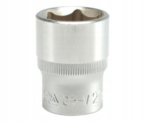 NASADKA KRÓTKA 6-KĄTNA CHROMOWANA 1/2'''' 21MM NASADKA KRÓTKA 6-KĄTNA CHROMOWANA 1/2'''' 21MM