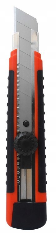 NÓŻ Z OSTRZEM ŁAMANYM 25MM RUBBER E-400-0425 NÓŻ Z OSTRZEM ŁAMANYM 25MM RUBBER E-400-0425