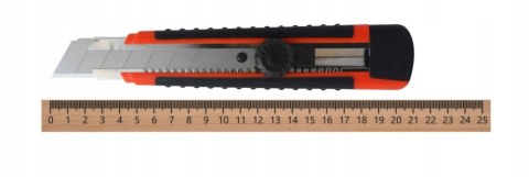 NÓŻ Z OSTRZEM ŁAMANYM 25MM RUBBER E-400-0425 NÓŻ Z OSTRZEM ŁAMANYM 25MM RUBBER E-400-0425