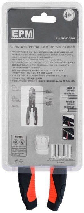SZCZYPCE ZACISKANIA KONEKTORÓW 4W1 215MM INDUSTRIA SZCZYPCE ZACISKANIA KONEKTORÓW 4W1 215MM INDUSTRIA