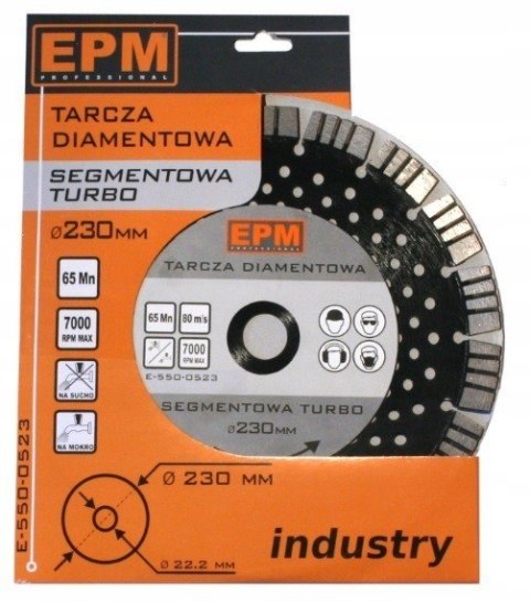 TARCZA DIAMENTOWA SEGMENTOWA TURBO 230 mm TARCZA DIAMENTOWA SEGMENTOWA TURBO 230 mm