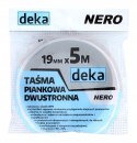 TAŚMA DWUSTRONNA PIANKOWA NERO CZARNA 19MM*5M TAŚMA DWUSTRONNA PIANKOWA NERO CZARNA 19MM*5M