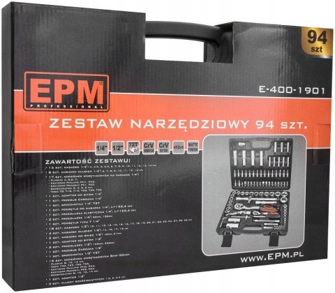 ZESTAW NARZEDZIOWY 94 SZTUKI ZESTAW NARZEDZIOWY 94 SZTUKI