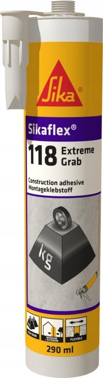 KLEJ MONTAŻOWY SIKAFLEX 118 EXTRA GRAB 290ML BIAŁY KLEJ MONTAŻOWY SIKAFLEX 118 EXTRA GRAB 290ML BIAŁY