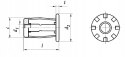 Nakrętka Jack Nut M5L AN247 1 szt