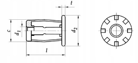 Nakrętka Jack Nut M5L AN247 1 szt Nakrętka Jack Nut M5L AN247 1 szt