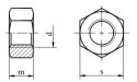 Nakrętki lewozwojne M12x1,25 cz kl.8.8 DIN 934 5sz