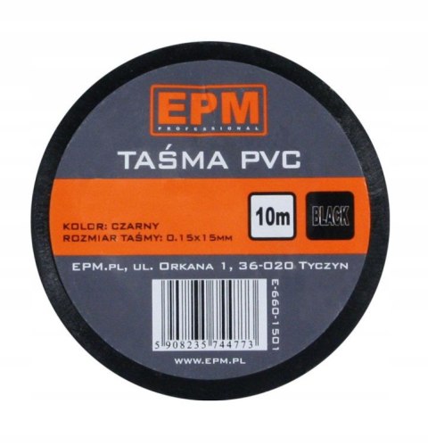TAŚMA IZOLACYJNA 15MM*10M CZARNA TAŚMA IZOLACYJNA 15MM*10M CZARNA