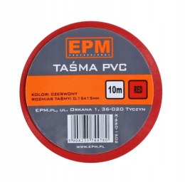 TAŚMA IZOLACYJNA 15MM*10M CZERWONA