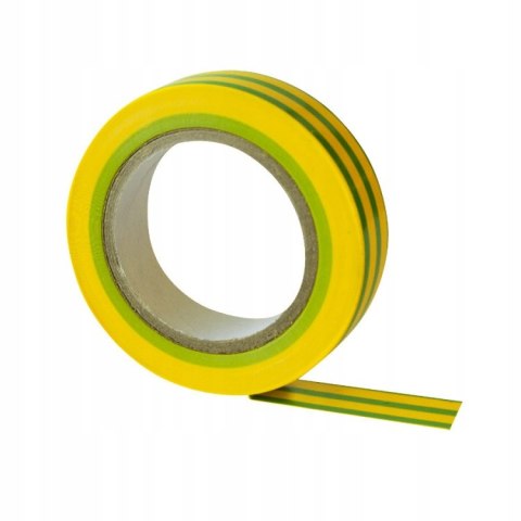 TAŚMA IZOLACYJNA 15MM*10M ŻÓŁTO-ZIELONA TAŚMA IZOLACYJNA 15MM*10M ŻÓŁTO-ZIELONA
