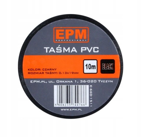 TAŚMA IZOLACYJNA 19MM*10M CZARNA TAŚMA IZOLACYJNA 19MM*10M CZARNA