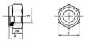 Nakrętki samohamowne kwasoodporne M22 A4 DIN985 1